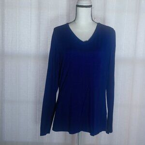 Active Basics Long Sleeve Royal Blue Tunic 2X